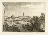 Alle porte del Dolo by Genannt Canaletto Antonio Canale, 1735-1745, edited as 1st edition 1752-1755 (after Montecuccoli), sold Sep 2025