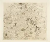 James Ensor, Diables rossant anges et archanges, 1888, Etching on laid paper with watermark