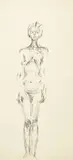 Alberto Giacometti, Femme nue debout III, 1961, Lithograph on wove paper