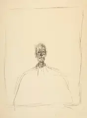Alberto Giacometti, Buste d'homme I, 1963, Edited 1964, Lithograph on wove paper