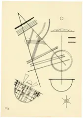 Wassily Kandinsky, Ohne Titel, 1927. Work number 1927. N 3, Pen and ink drawing on textured paper, mounted on cardboard support