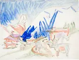 Ernst Ludwig Kirchner, Die Stafelalp mit weidenden Kühen