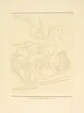 Paul Klee, Ruhende Frau, 4 December 1924. Work number 1924.109, Pencil drawing on letter paper laid down on cardboard