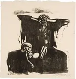 Käthe Kollwitz, Hunger, Spring 1922, Woodcut on Japan paper