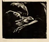 Käthe Kollwitz, Schlafende mit Kind, 1929, Woodcut on strong, soft Japan paper