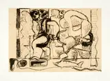 Le Corbusier, Deux pêcheuses avec épuisette et filet de pêche