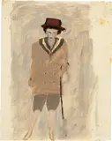 Otto Meyer-Amden, Junger Mann mit Stock