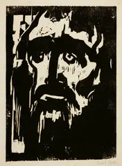 Prophet by Emil Nolde, 1912, Woodcut on wove paper, sold Sep 2025