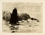 Emil Nolde, Segler und drei kleine Dampfer