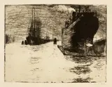 Emil Nolde, Hamburg, Reiherstiegdock