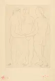 Pablo Picasso, Les trois amies, Probably 1923, Etching on zinc on "vieux Japon"