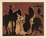 Avant la pique. II by Pablo Picasso, Cannes or Vauvenargues, 24 August 1959, Colour linocut on Arches wove paper with watermark, sold Sep 2025