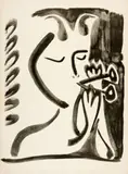 Faune musicien n°3 by Pablo Picasso, Vallauris, 10 March 1948, sold Sep 2025