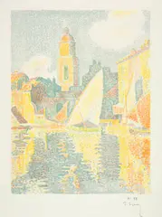 Paul Signac, Saint-Tropez: Le Port, 1897-1898, Colour lithograph