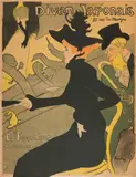 Divan Japonais by Henri de Toulouse-Lautrec, 1893, Colour lithograph on wove paper, poster with text designed by the artist, sold Sep 2025