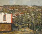 Maurice Utrillo, La Butte Pinson, Montmagny (Val d'Oise), Circa 1907, Oil on cardboard