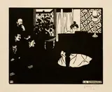 Félix Vallotton, La symphonie, 1897, Woodcut on Japan paper with wide margin