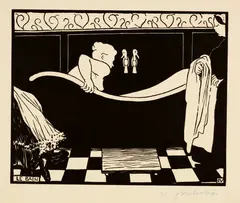 Félix Vallotton, Le bain, 1894, Woodcut on wove paper