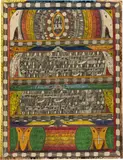 Adolf Wölfli, Gurten, =Skt. Adolf-Heimer-Marsch, 1916, Colour and pencil drawing on wove paper