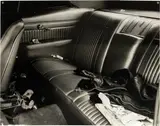 Balthasar Burkhard, Backseat, 1977, Photograph on baryta paper in artist-designed wooden frame