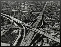 Balthasar Burkhard, Los Angeles (Autobahn), 1999, Photograph on baryta paper in a heavy, artist-designed iron frame