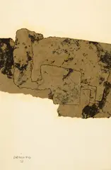 Eduardo Chillida, Sin título, 1967, Collage with painted paper on heavy wove paper