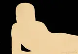 Franz Gertsch, Maria (Liegende), 1968, Paper collage, painted paper