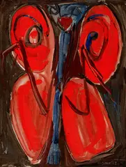 Stephen Gilbert, Untitled, 1948, Oil on canvas, painted on both recto and verso