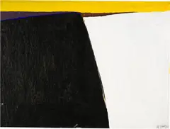 Al Held, Ohne Titel, 1961, Acrylic and Indian ink on thin, cream-coloured china paper