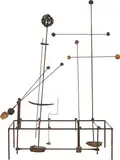 Walter Linck, Piano rythmique, petit, 1953, Iron wire, lead and clay