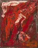 Emil Schumacher, Ohne Titel, 1962, Oil on canvas