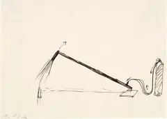 Roman Signer, Ohne Titel, Circa 1998, Pen and ink drawing on paper