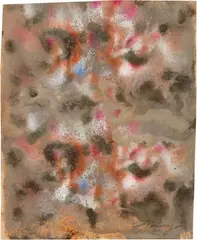 Ohne Titel (Floral) by Mark Tobey, 1967, Tempera on wove paper, sold Sep 2025