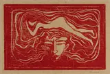 Edvard Munch, Im männlichen Gehirn - In the Man's Brain, 1897, Colour woodcut on sturdy grey-brown wove paper