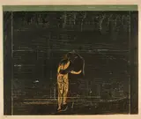 Edvard Munch, Zum Walde I - Towards the Forest I, 1897, Colour woodcut on thin Japan paper