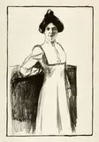 Edvard Munch, Marta Sandal, 1902, Lithograph on thin Japan laid paper