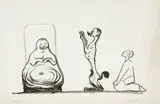 Edvard Munch, Karikatur: Der Pudel und der (das) Frosch-Schwein - Caricature: The Poodle and the Toad-Pig, 1903, Lithograph on white coated paper