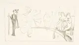Edvard Munch, Burleske Tanzsszene - Burlesque Dance Scene, 1905, Lithograph on copperplate paper