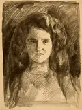Edvard Munch, Frauenbildnis - Portrait of a Woman