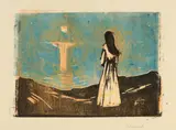 Edvard Munch, Mondschein am Meer - Moonlight by the Sea