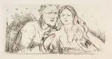 Edvard Munch, Der Verführer II - The Seducer II, 1913, Etching on strong white wove paper