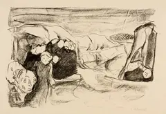 Angst by Edvard Munch, 1915-1916, Lithograph on Japan paper, sold Sep 2025