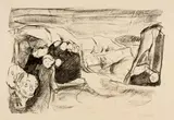 Edvard Munch, Angst, 1915-1916, Lithograph on Japan paper