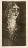 Edvard Munch, Brigitte III - The Gothic Girl