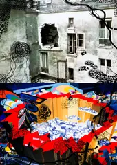 Franz Ackermann, Themroc, 2001, Colour offset and screen print on paper