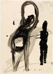 Siegfried Anzinger, Ohne Titel, 1981, Gouache on wove paper