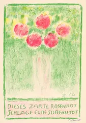 Cuno Amiet, Sammelnummer von 3 Neujahrsblättern, 1946, 1958, 1961, 3 Lithographs on wove paper