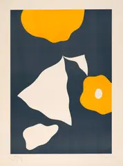 Hans Arp, Constellation von fünf Formen, 1956, Colour lithograph on wove paper