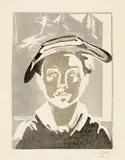 Alice Bailly, En Valais. 6 gravures sur bois sur Japon ancien. Tirées à la main par l'Auteur, 1906, 6 Woodcuts, title page in woodcut and imprint in paper cover with overprint. The prints on Japan laid paper