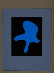 Hans Arp, Petite figure de Grasse, 1958, Serigraph on grey, firm wove paper